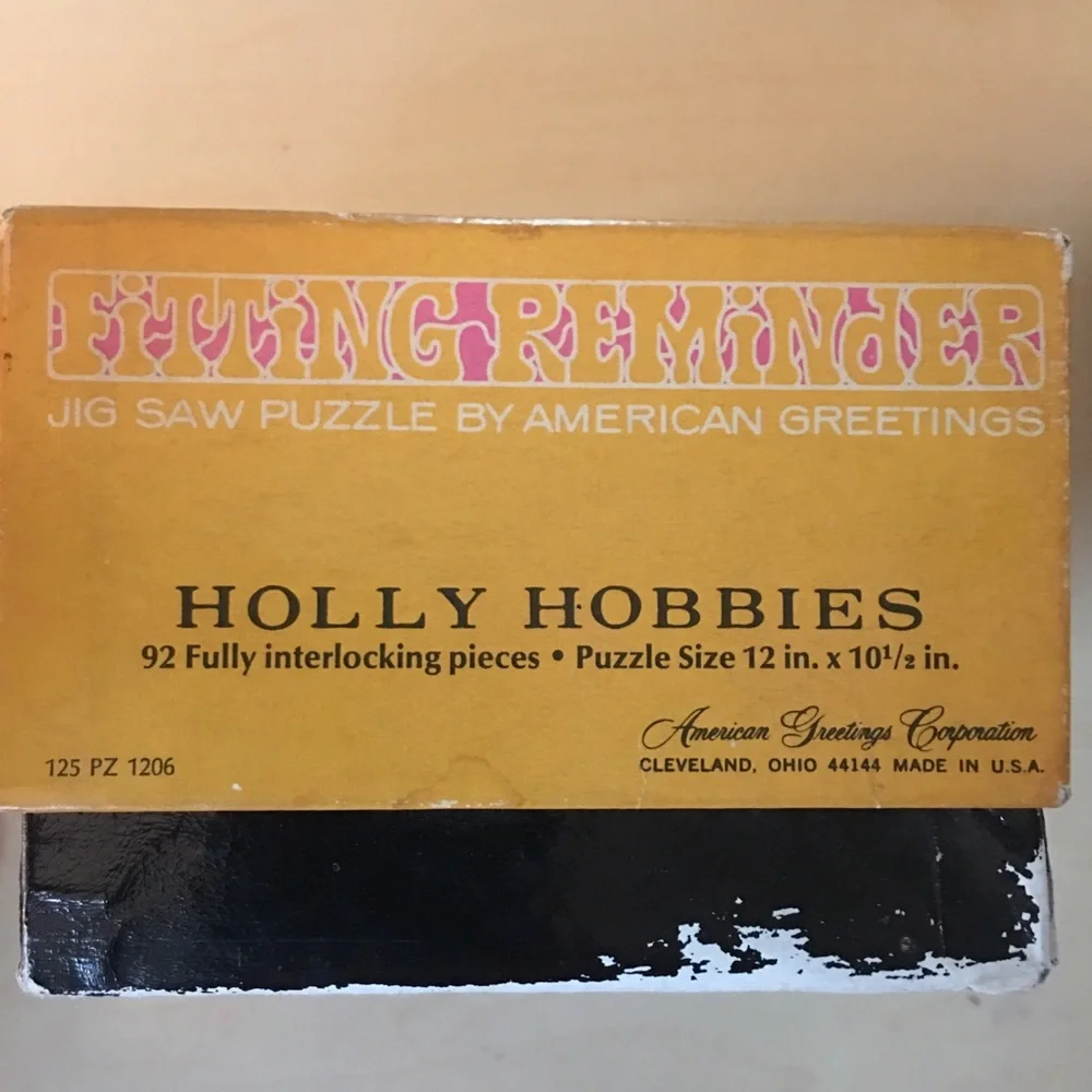 VTG HOLLY HOBBIES 92 PC PUZZLE AMERICAN GREETING Complete Never used